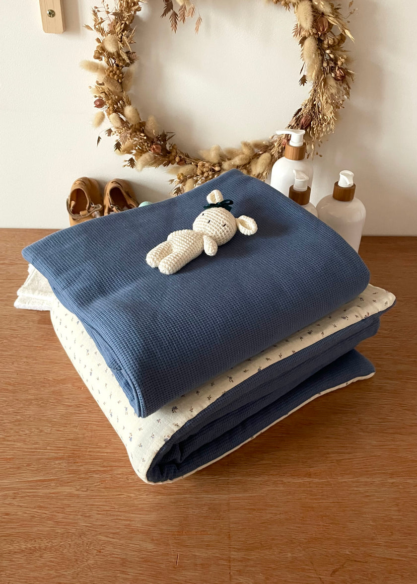 Couverture jersey bleu