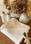 Sortie de bain et ses 2 gants de toilette
