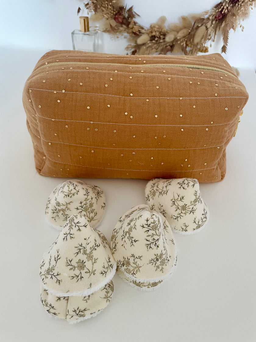 Trousse de toilette camel