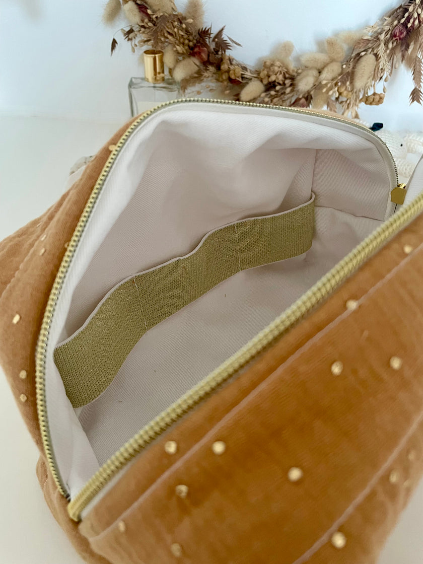 Trousse de toilette camel