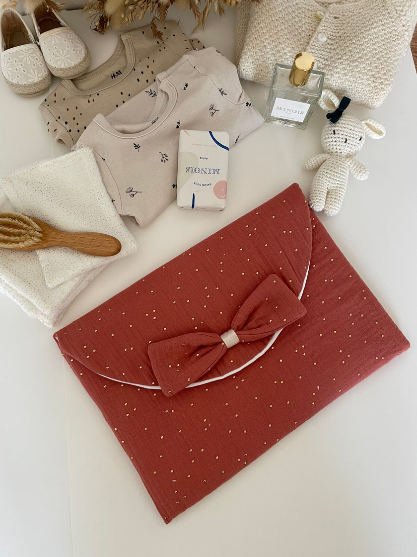 Terracotta pois dorés