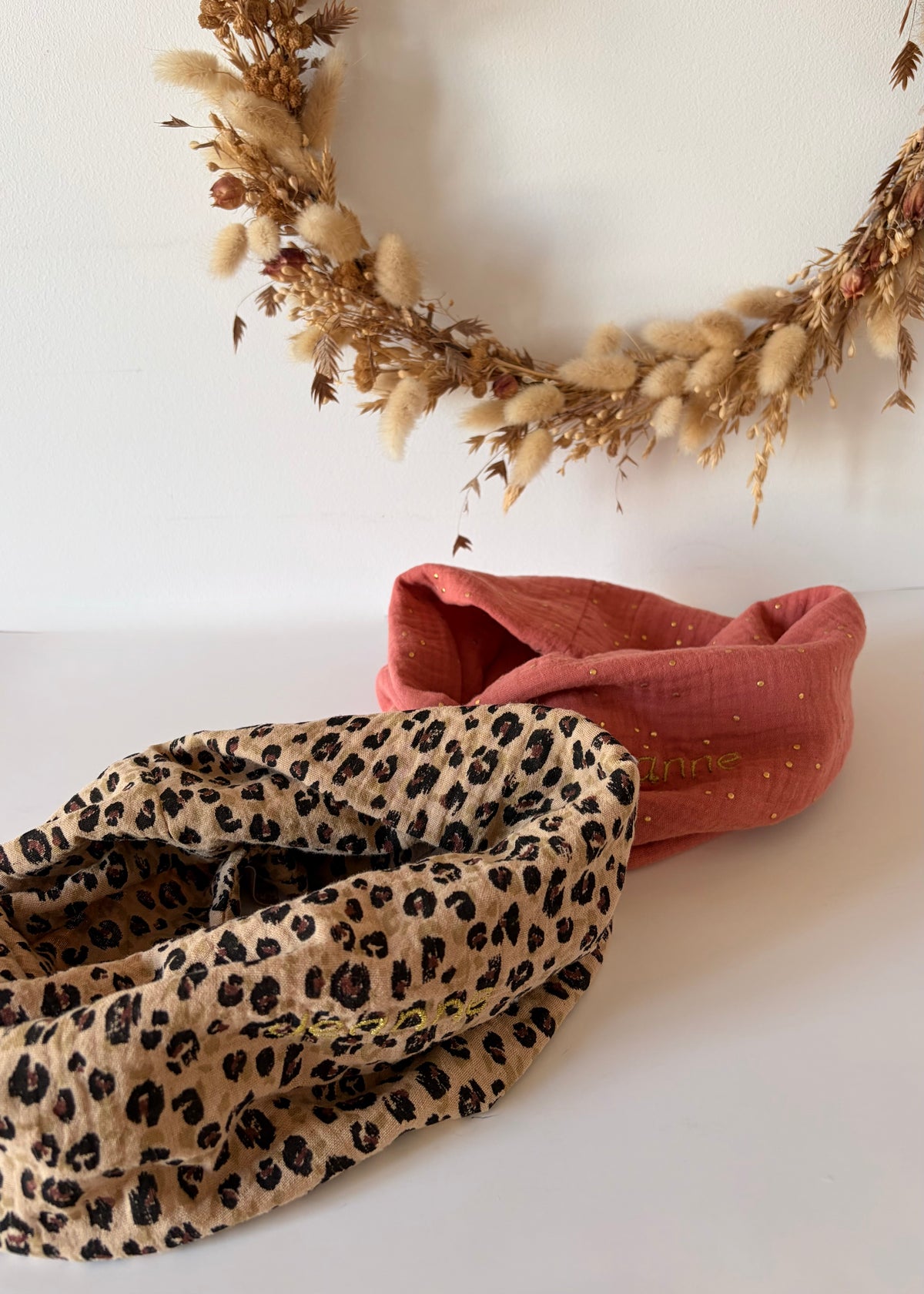 Snood enfant Léopard demi-saison