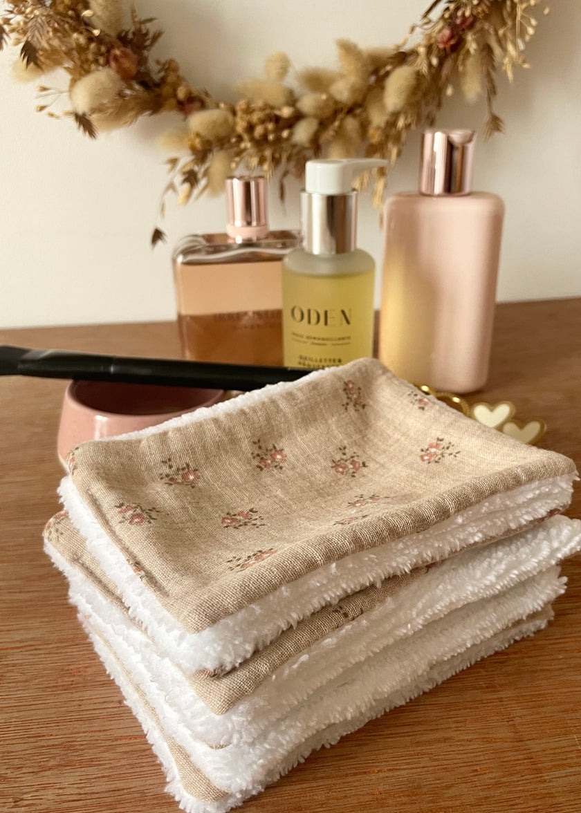 Lot de 7 lingettes démaquillantes rosie