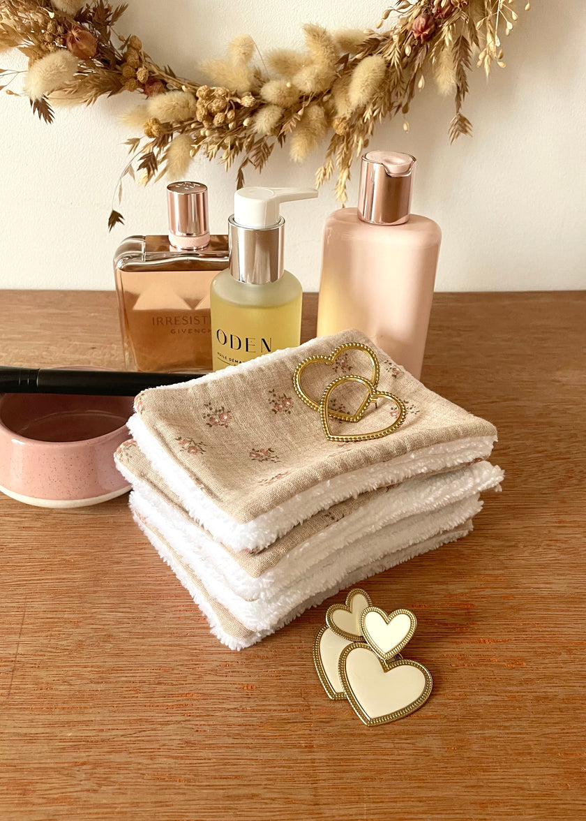 Lot de 7 lingettes démaquillantes rosie