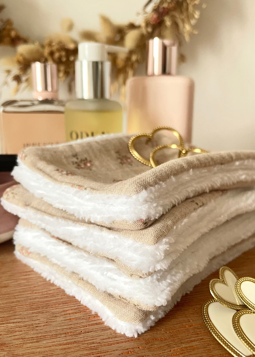 Lot de 7 lingettes démaquillantes rosie