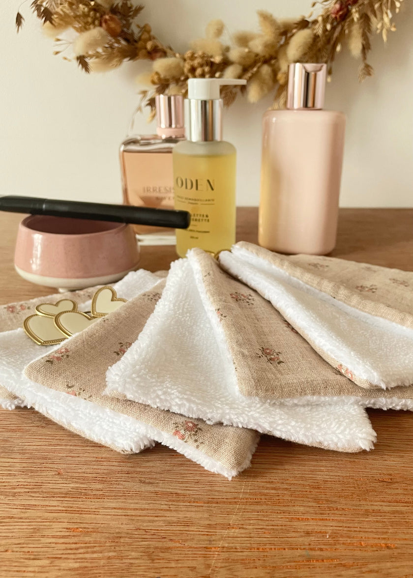 Lot de 7 lingettes démaquillantes rosie