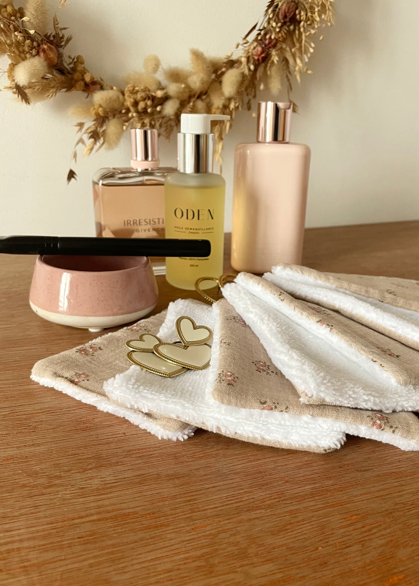 Lot de 7 lingettes démaquillantes rosie