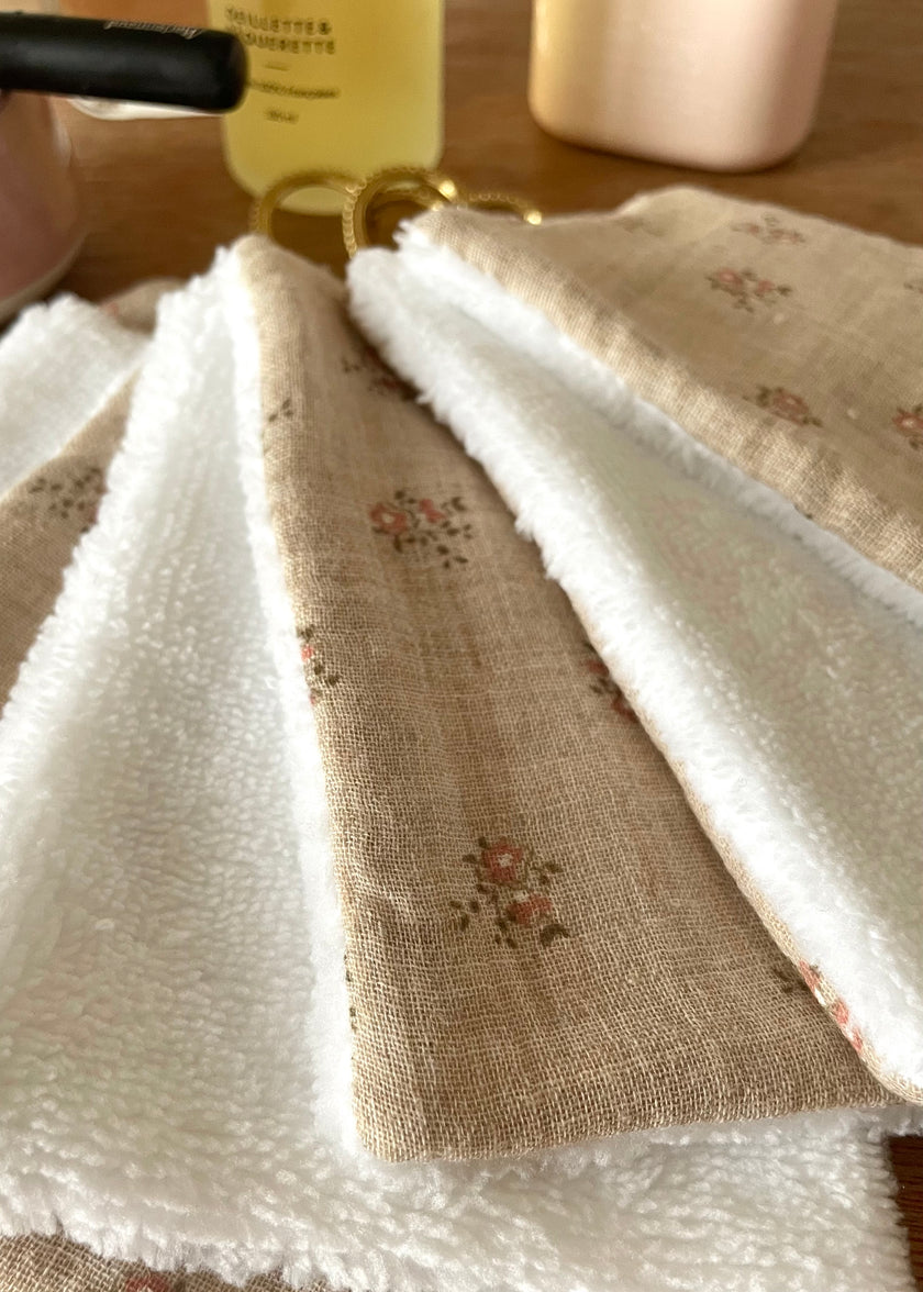 Lot de 7 lingettes démaquillantes rosie