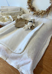 Housse de matelas à langer blanc doré