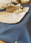 Housse de matelas à langer bleu jeans