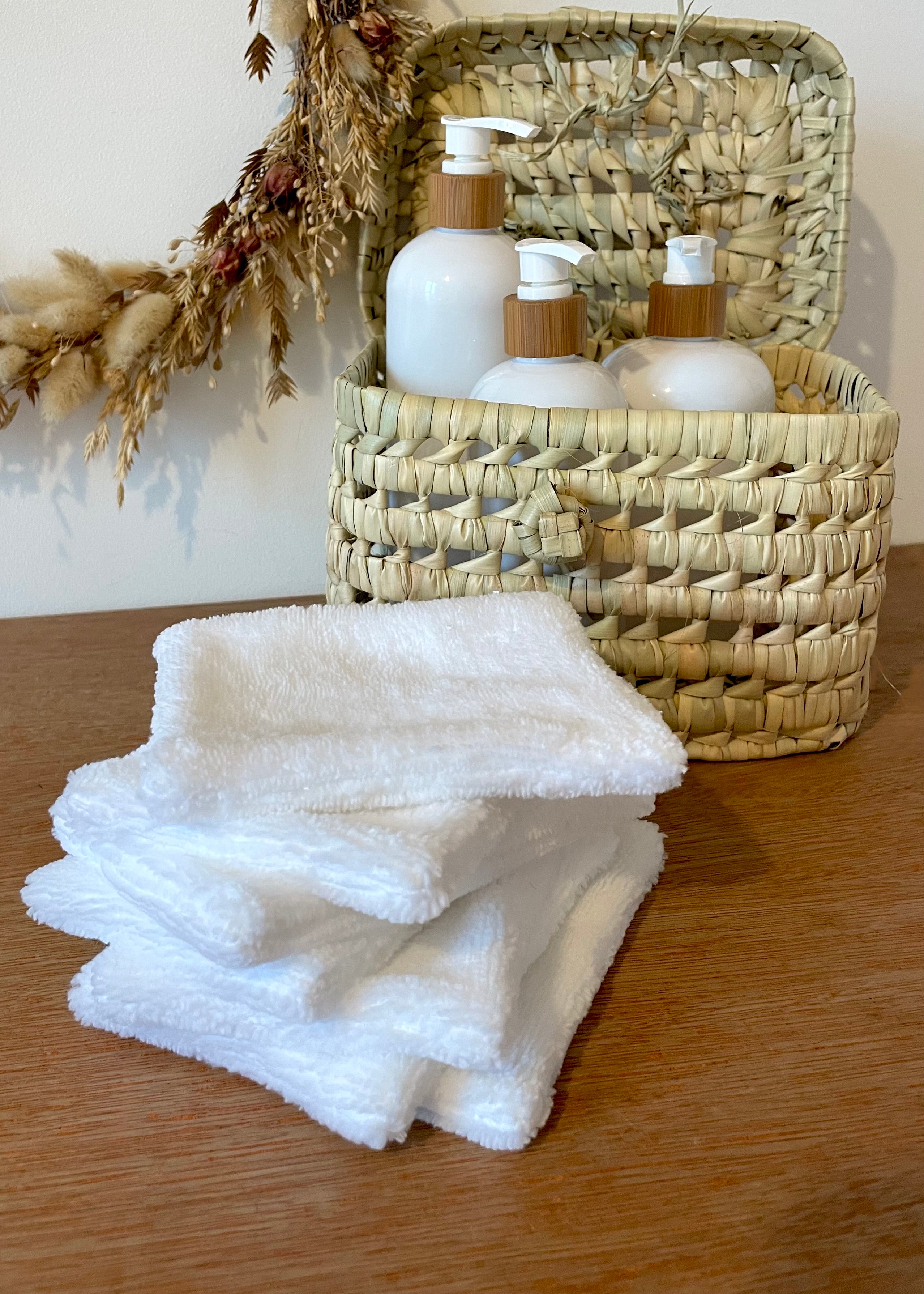 7 Lingettes en éponge de bambou