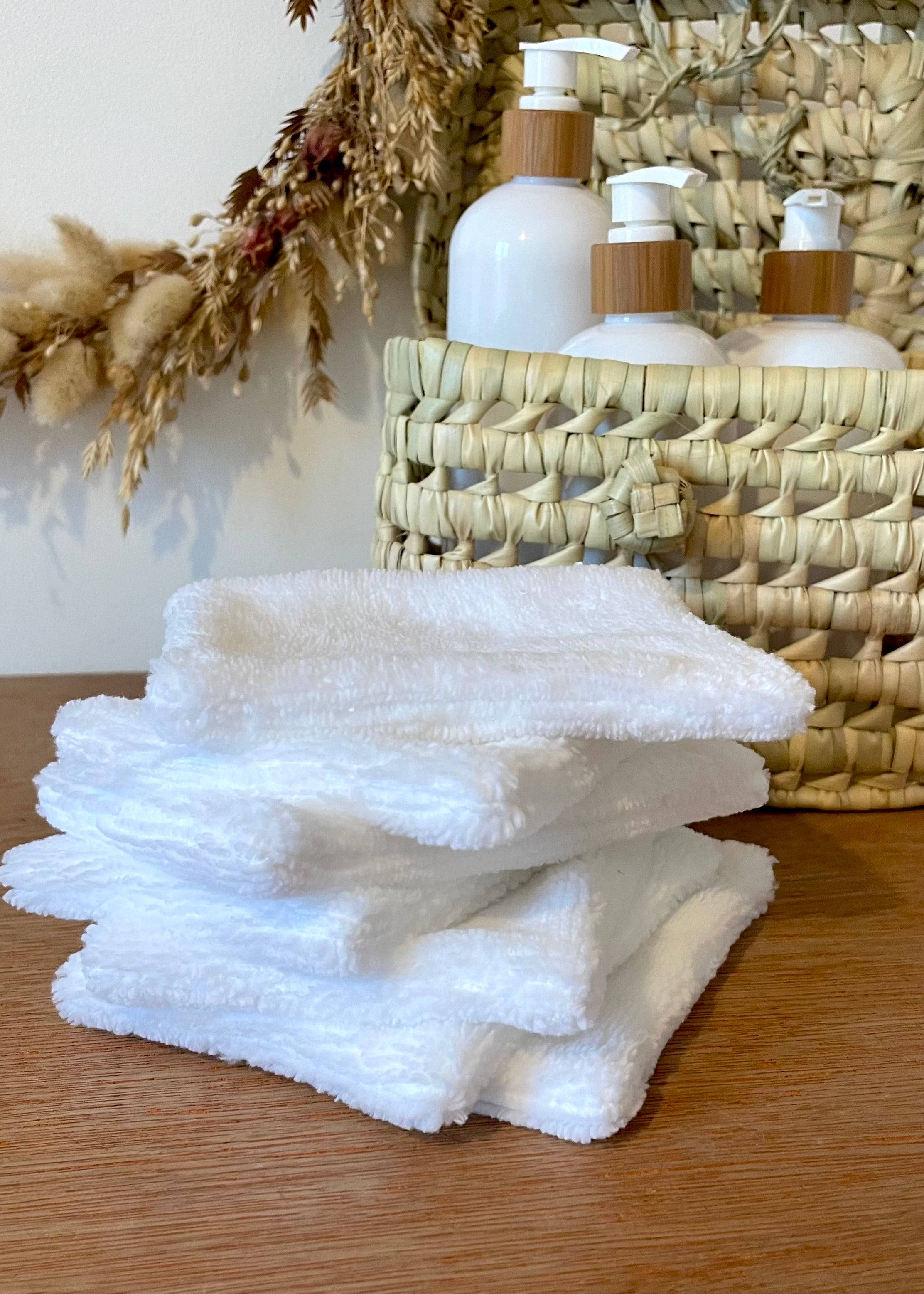 7 Lingettes en éponge de bambou