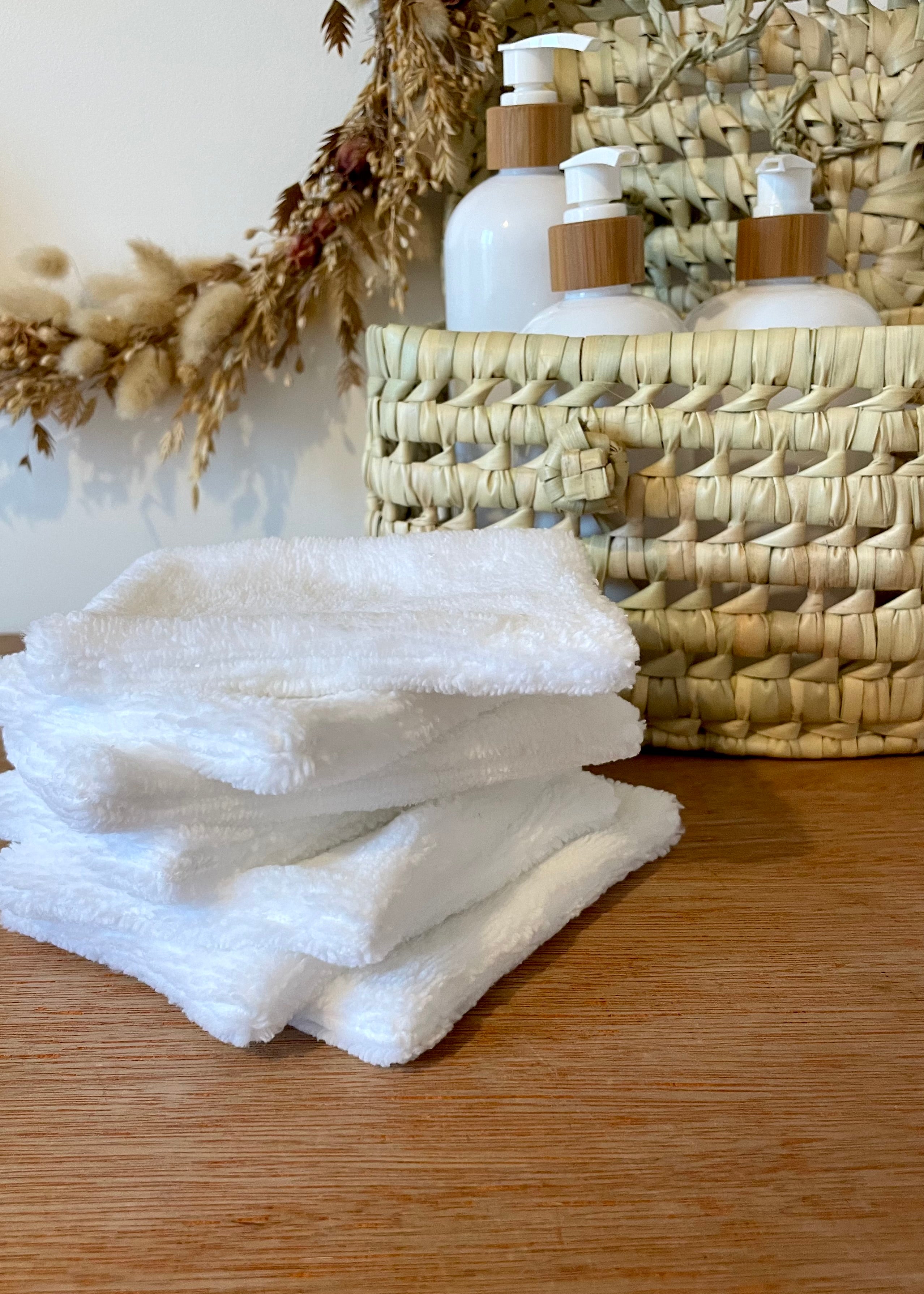 7 Lingettes en éponge de bambou