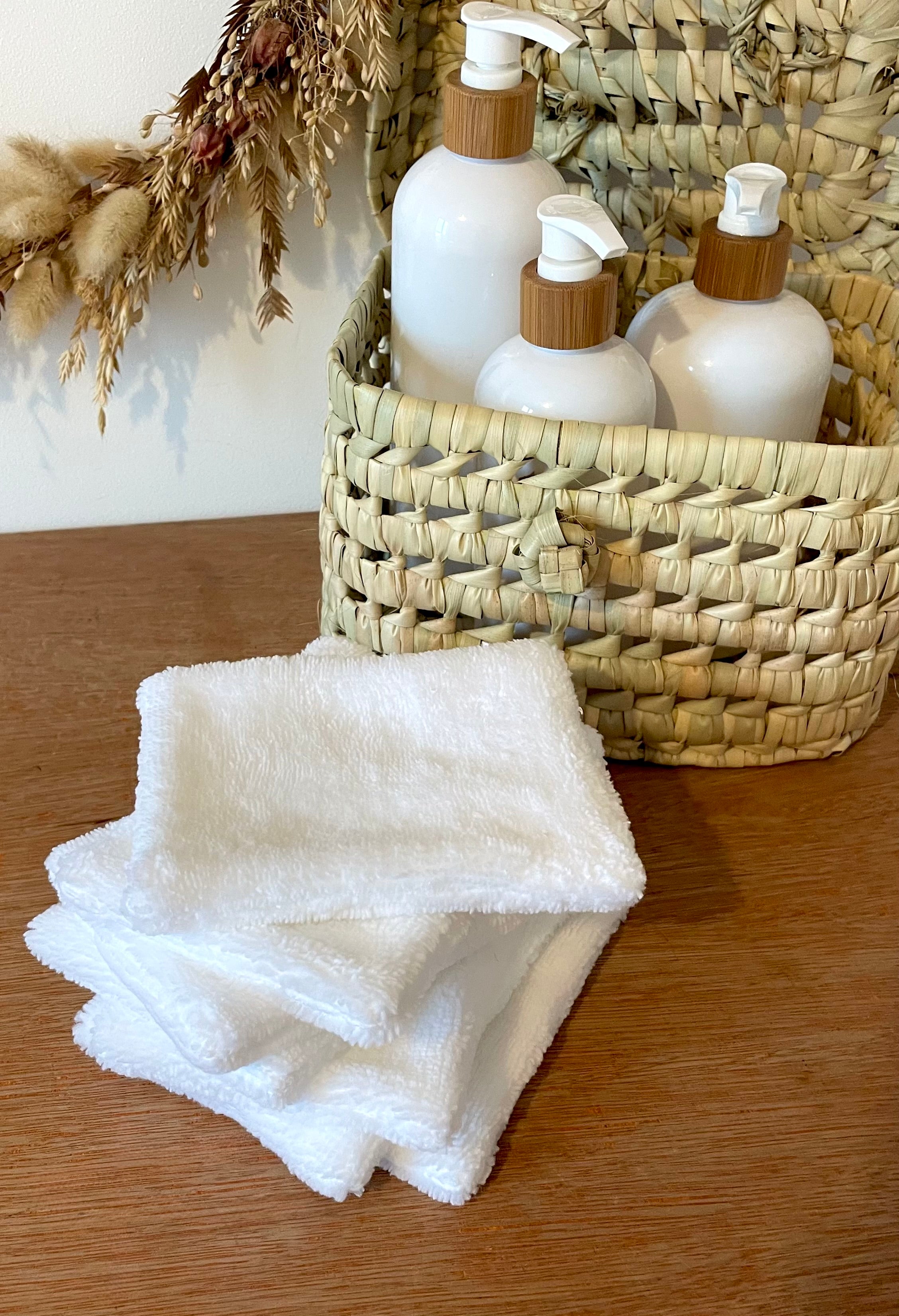 7 Lingettes en éponge de bambou