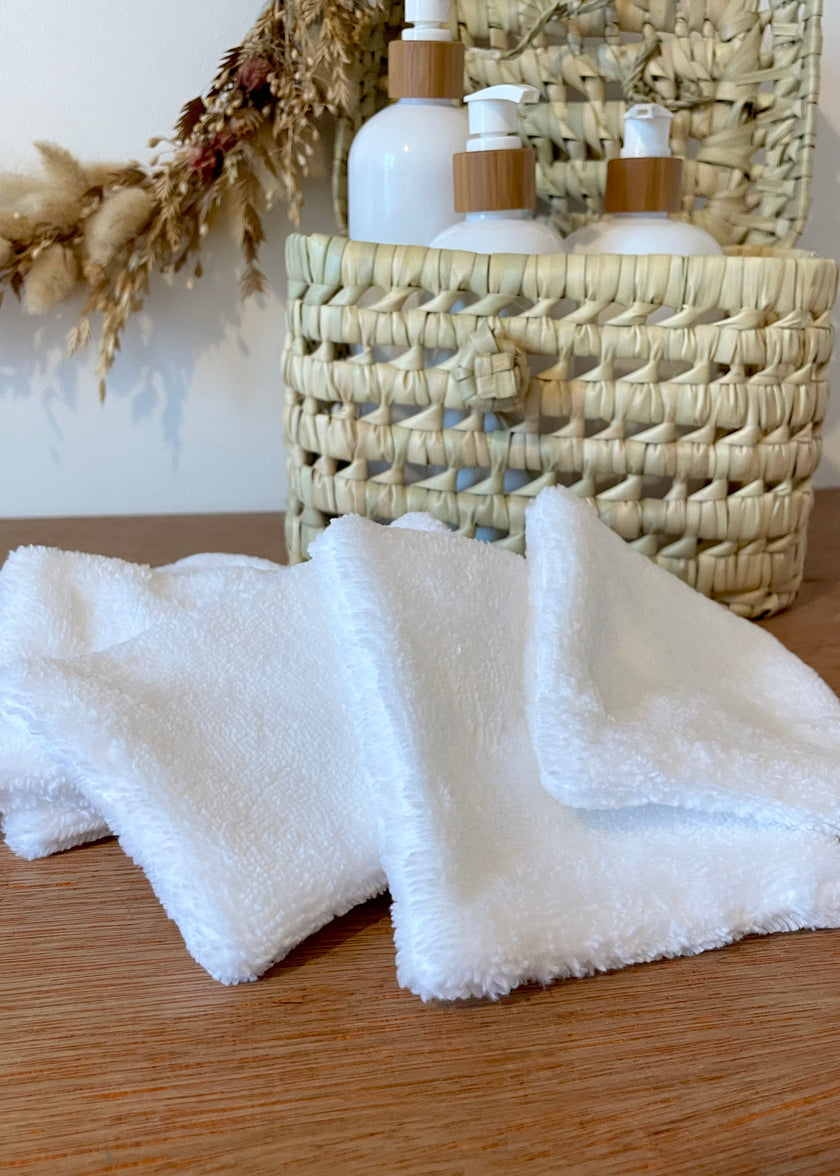7 Lingettes en éponge de bambou
