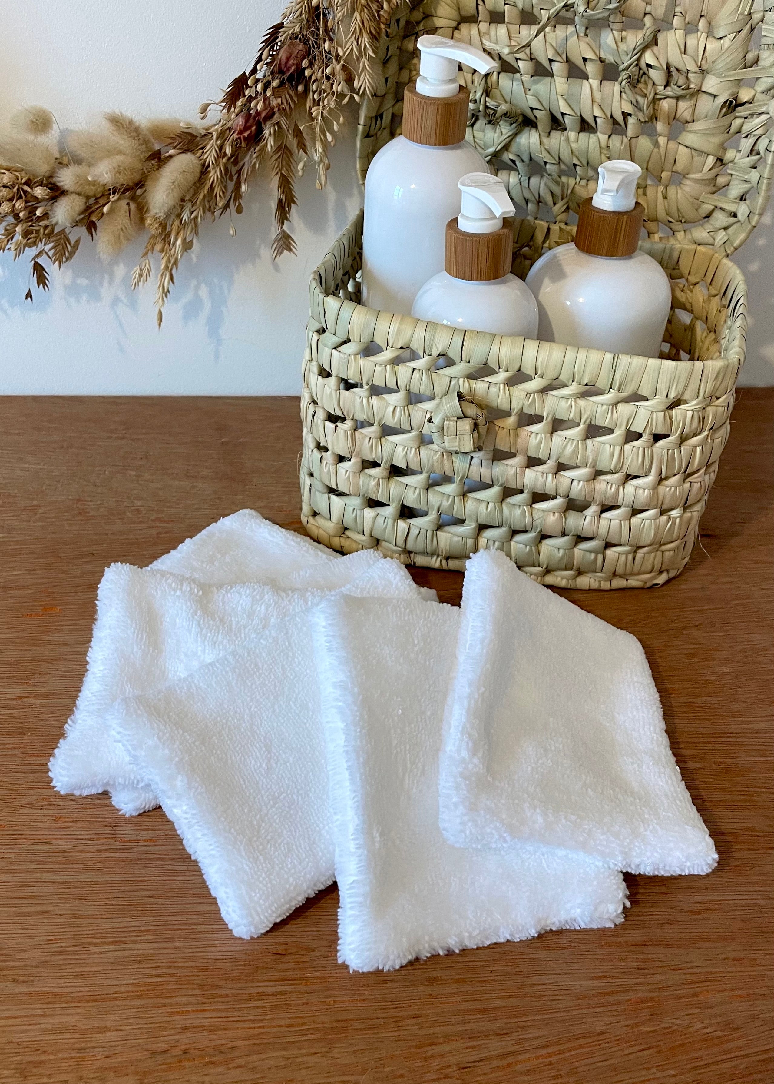 7 Lingettes en éponge de bambou