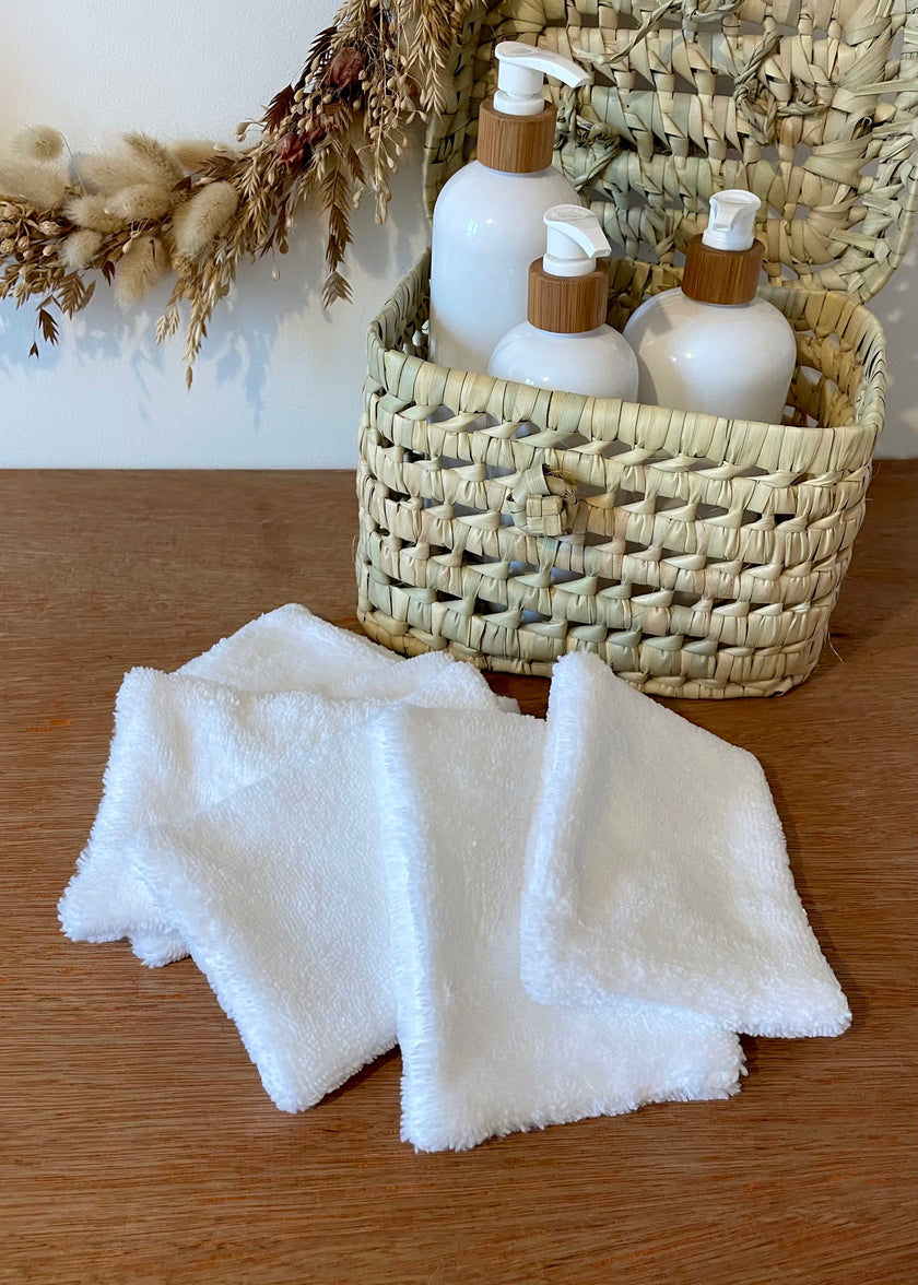 7 Lingettes en éponge de bambou