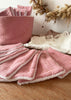 7 Lingettes bébé rose thé