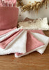 7 Lingettes bébé rose thé