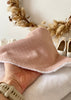 Serviette bébé à capuche rose