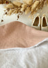 Serviette bébé à capuche rose