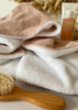 Serviette bébé à capuche rose