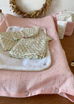 Housse de matelas à langer rose doré
