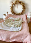 Housse de matelas à langer rose doré