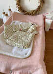 Housse de matelas à langer rose doré