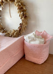 Housse de matelas à langer rose doré