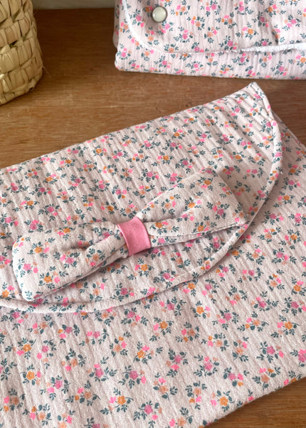 Pochette à couches summer rose