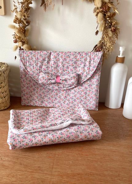 Pochette à couches summer rose
