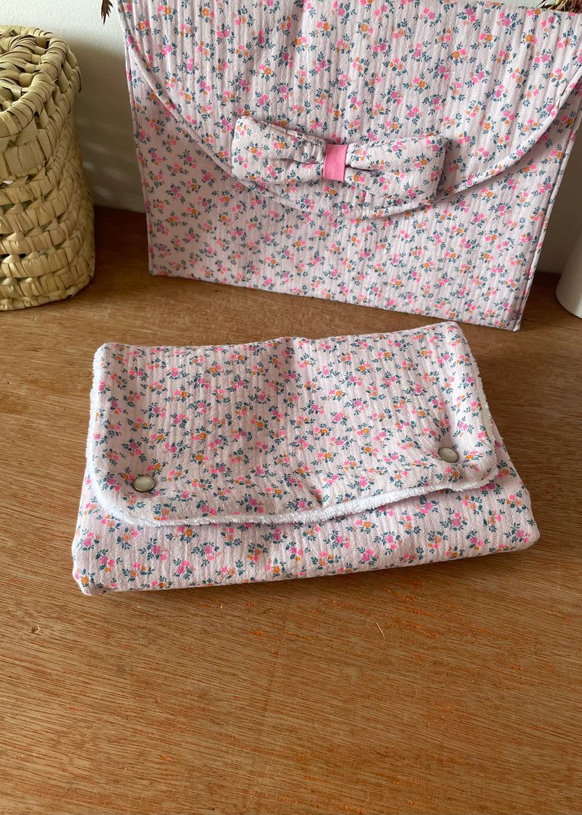 Matelas à langer nomade summer rose
