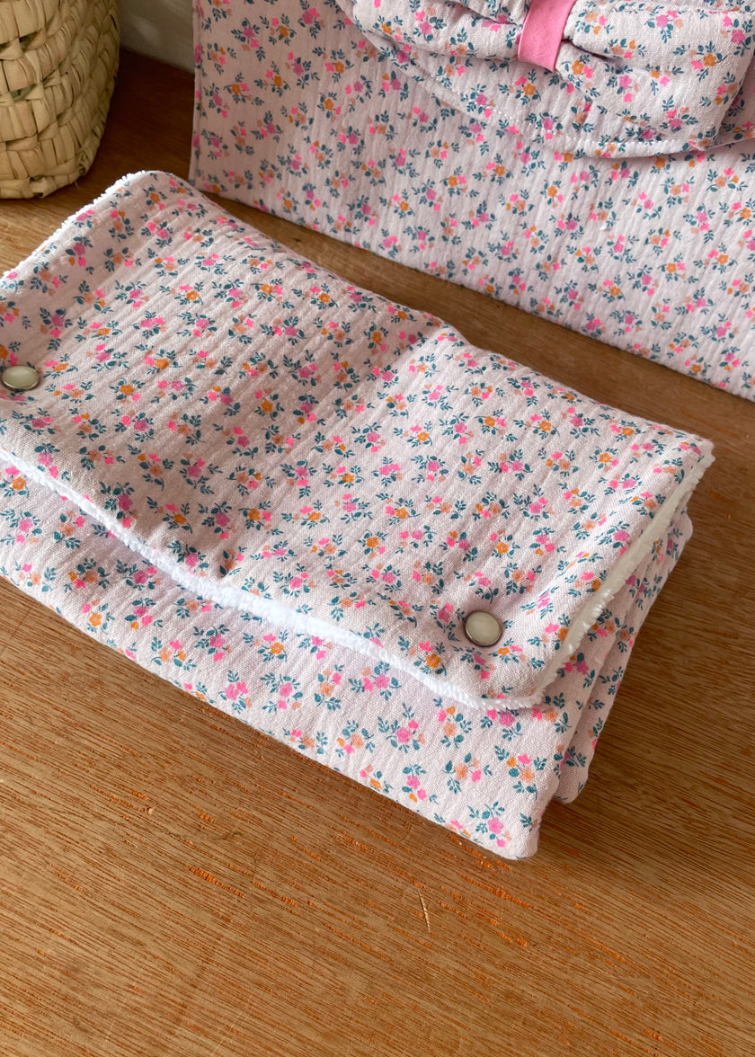 Matelas à langer nomade summer rose
