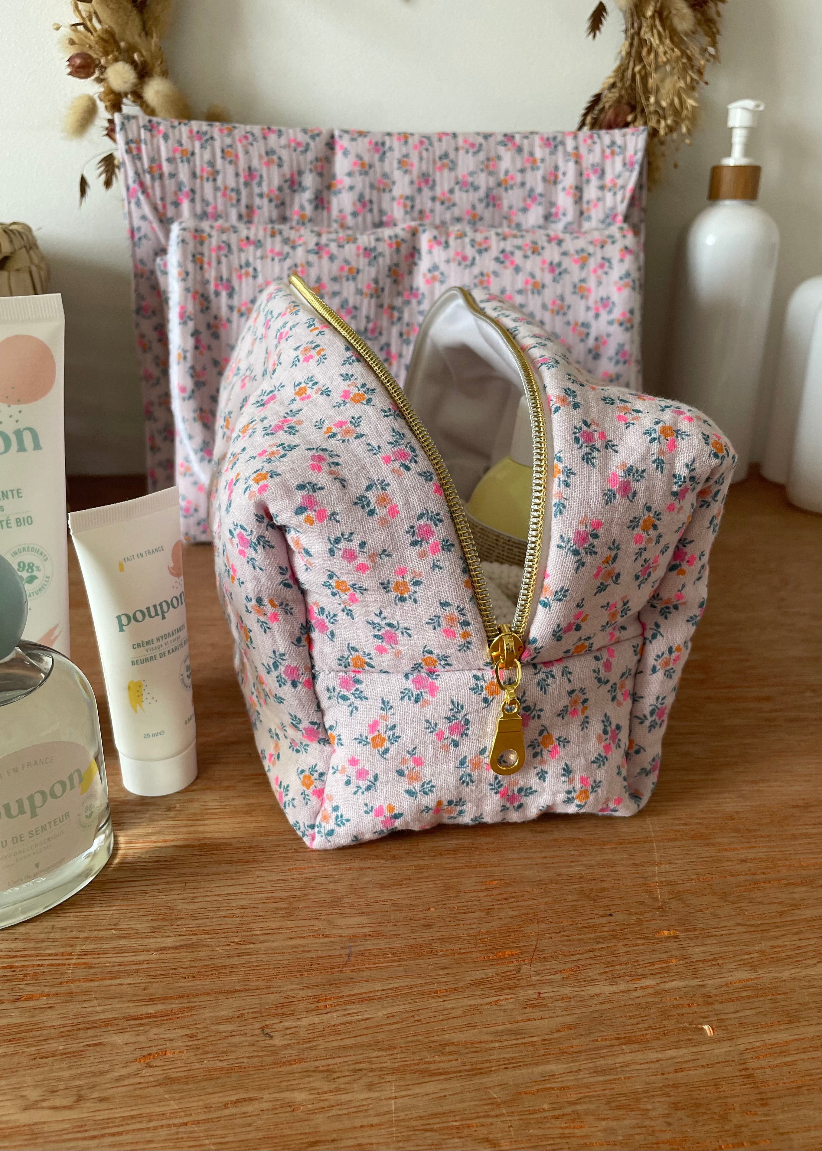 Trousse de toilette summer rose