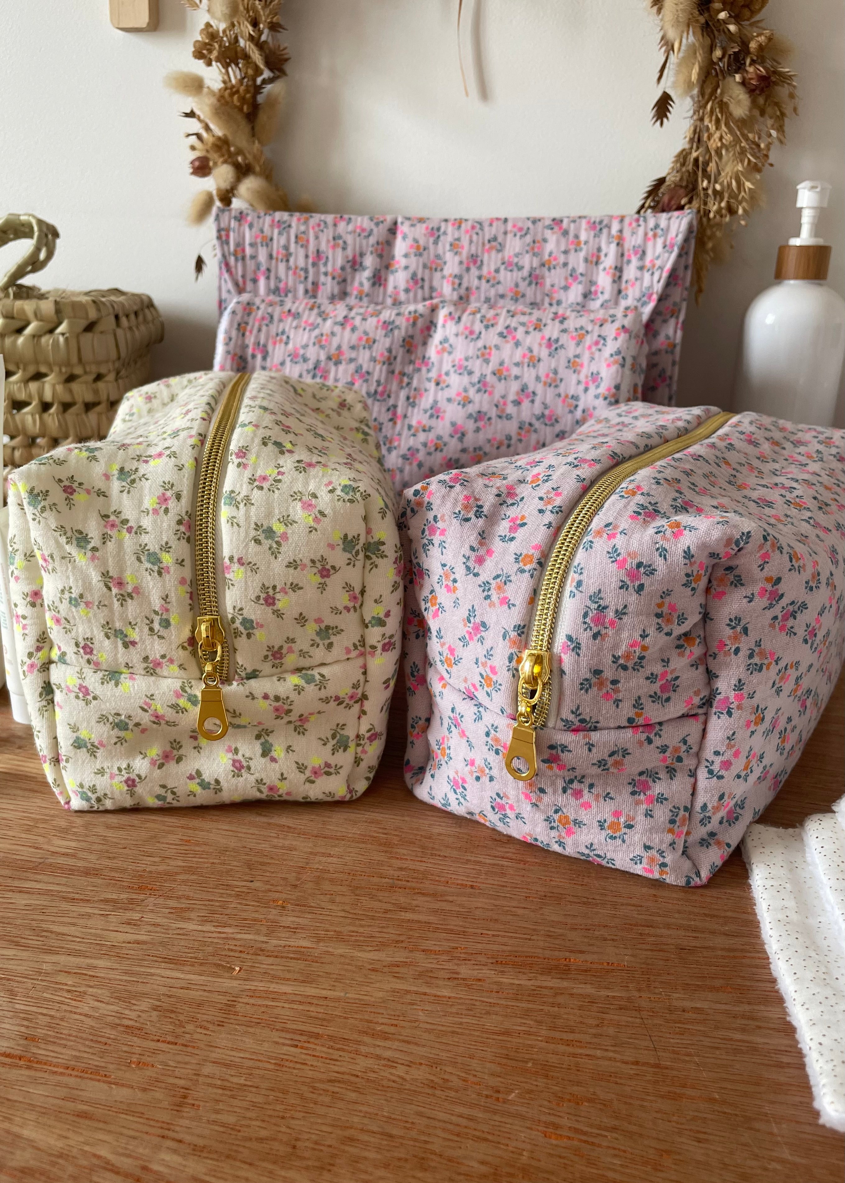 Trousse de toilette summer rose