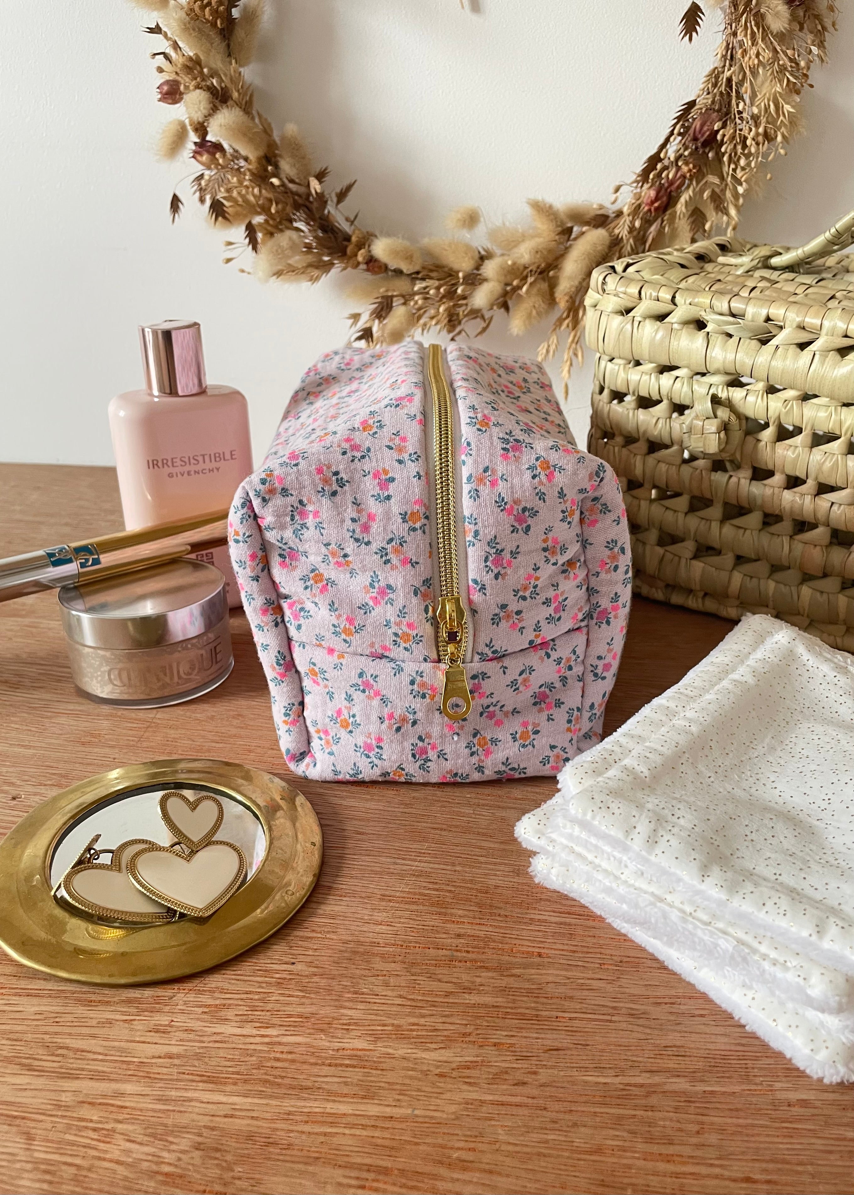 Trousse de toilette summer rose