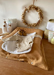 Housse de matelas à langer camel doré