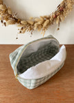 Trousse de toilette Vichy vert