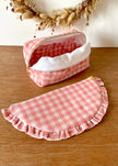 Pochette froufrou vichy