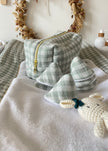 Trousse de toilette Vichy vert