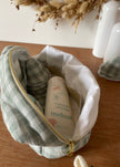 Trousse de toilette Vichy vert
