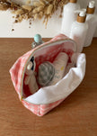 Trousse de toilette Vichy rose