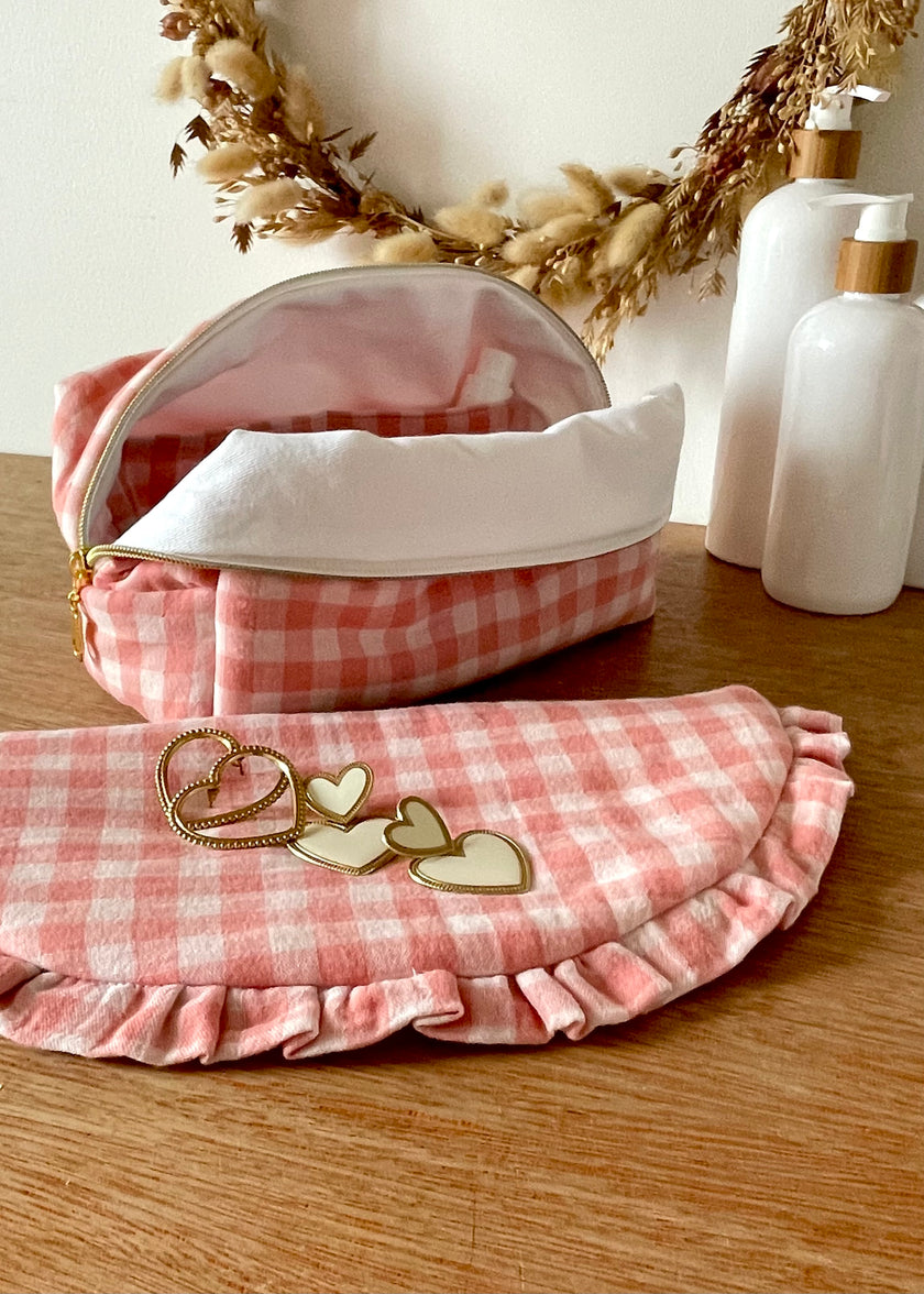 Pochette froufrou vichy