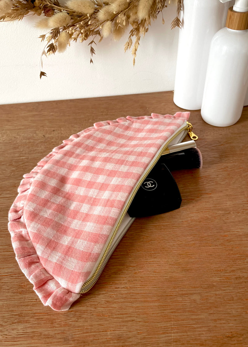 Pochette froufrou vichy