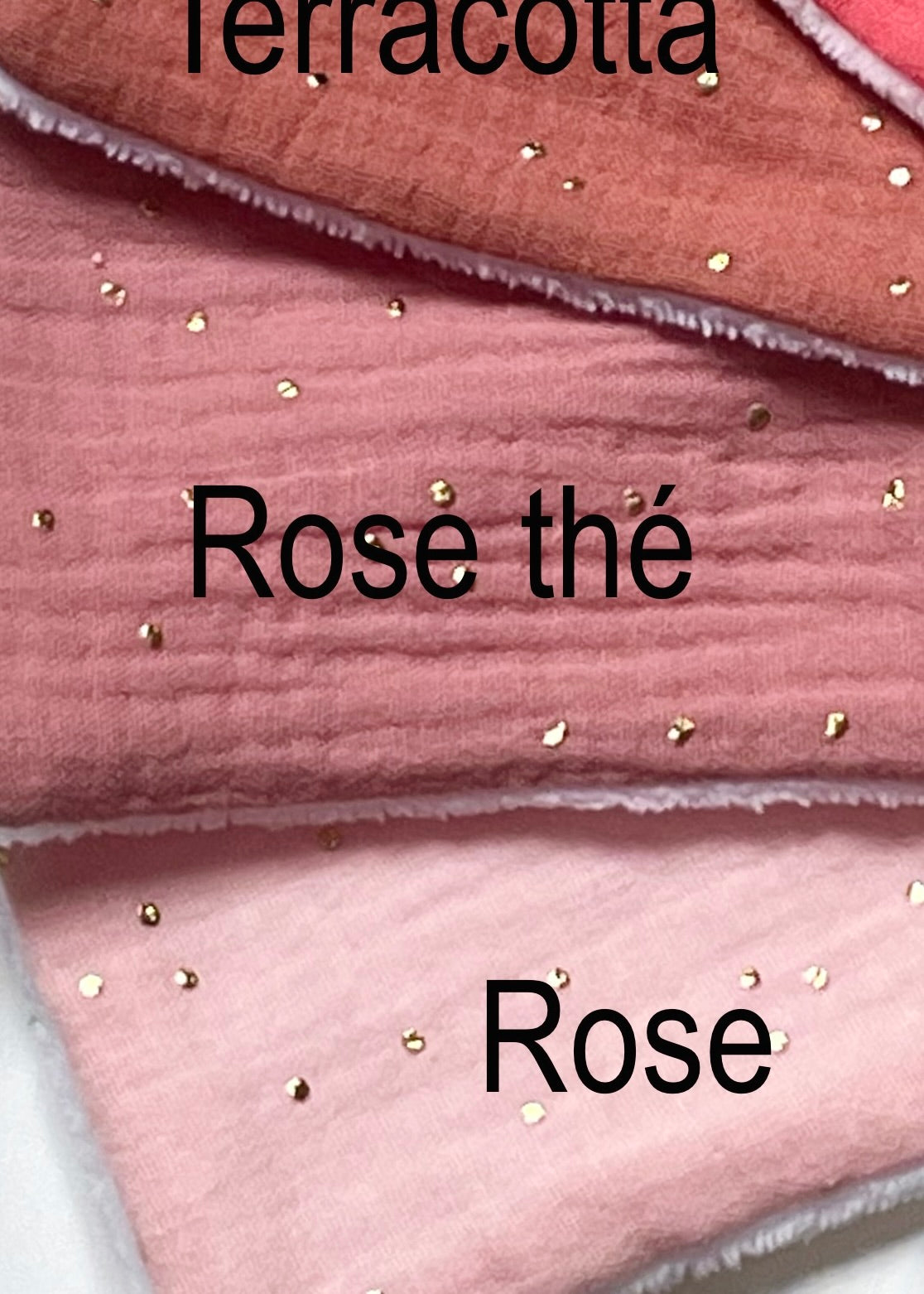 Pochette à couches rose doré