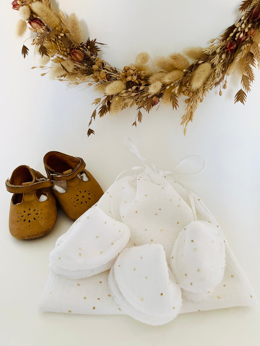 Lot de 6 tipis pare-pipi blanc