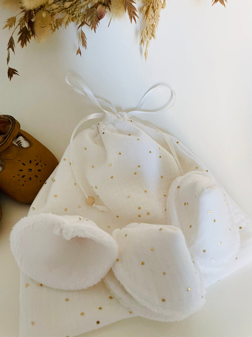 Lot de 6 tipis pare-pipi blanc