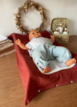 Housse de matelas à langer tomette doré