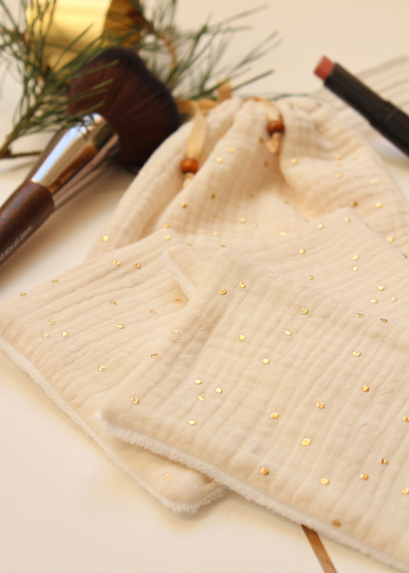 Lot de 7 lingettes visage lavables